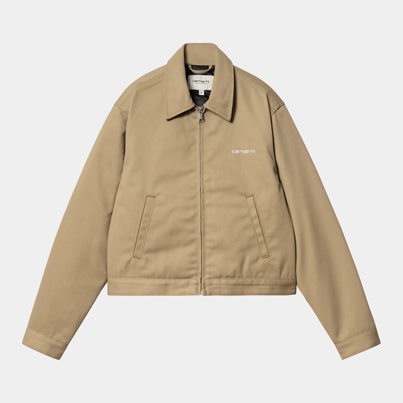 Kurtki Carhartt Module Script Damskie Khaki | HNV-346597