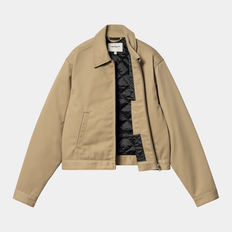 Kurtki Carhartt Module Script Damskie Khaki | HNV-346597