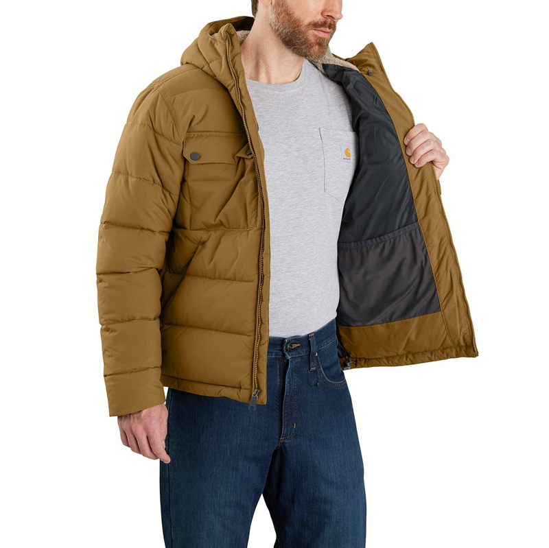 Kurtki Carhartt Montana Loose Fit Insulated Męskie Brązowe | LAC-327814