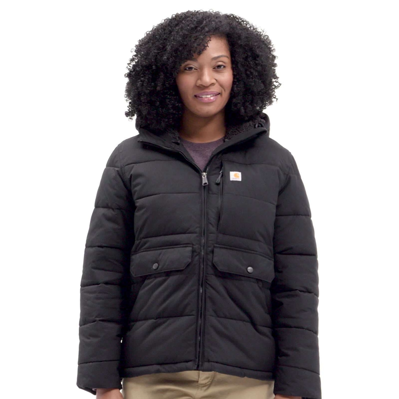 Kurtki Carhartt Montana Puffer Damskie Czarne | LDY-381520