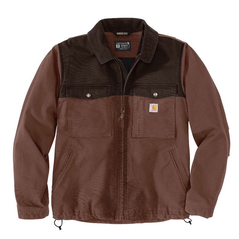 Kurtki Carhartt Montana Rugged Flex® Relaxed Fit Duck Insulated Męskie Ciemny Brązowe | KBI-728356