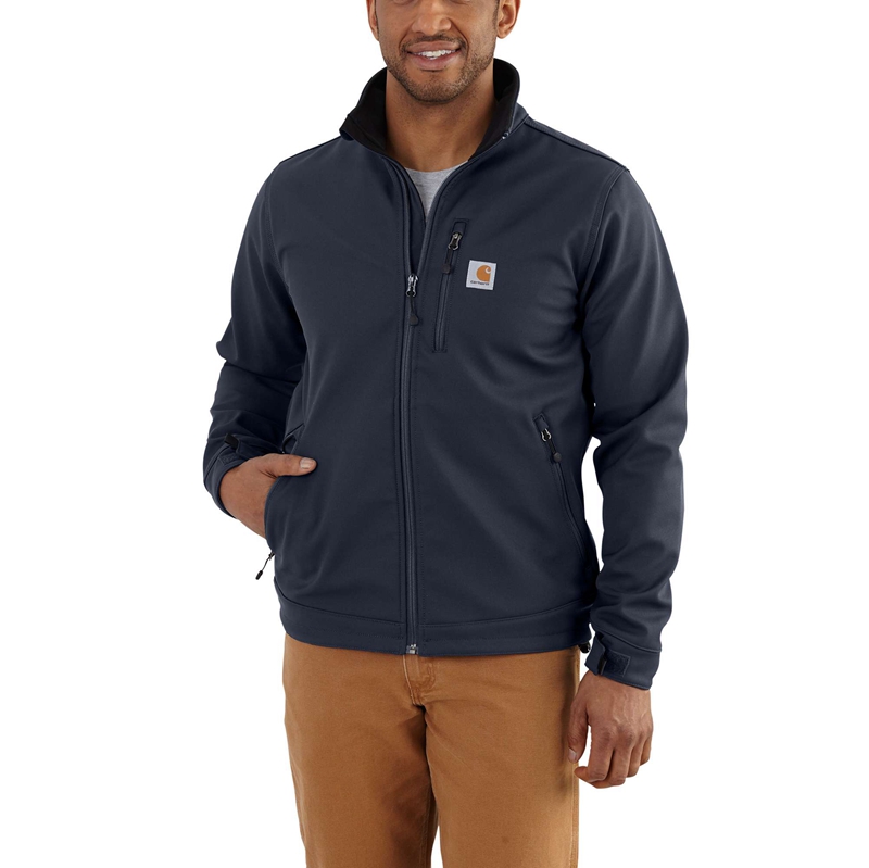 Kurtki Carhartt Rain Defender® Relaxed Fit Heavyweight Softshell Męskie Granatowe | LUR-395640