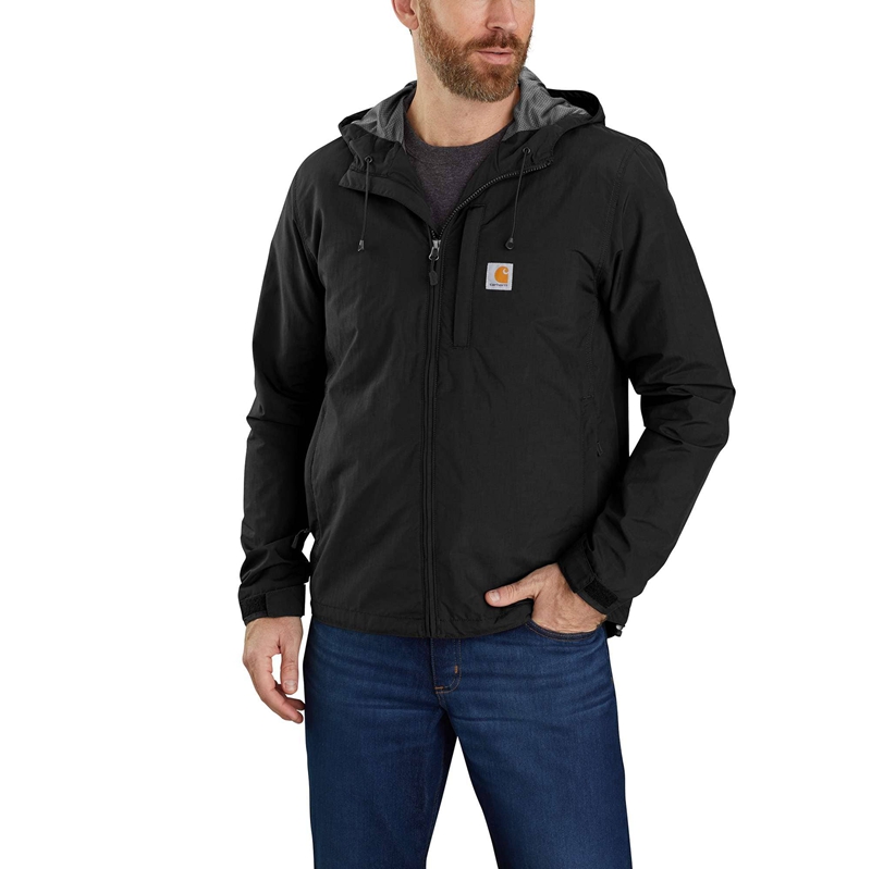 Kurtki Carhartt Rain Defender® Relaxed Fit Lightweight Męskie Czarne | ZYE-805347