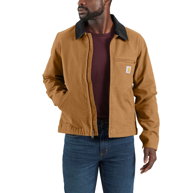 Kurtki Carhartt Re-Engineered Rugged Flex® Relaxed Fit Duck Detroit Męskie Brązowe | UOG-156432