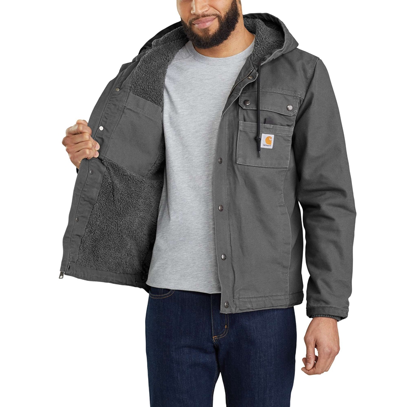 Kurtki Carhartt Sherpa-Lined Utility Męskie Szare | ZVJ-325461