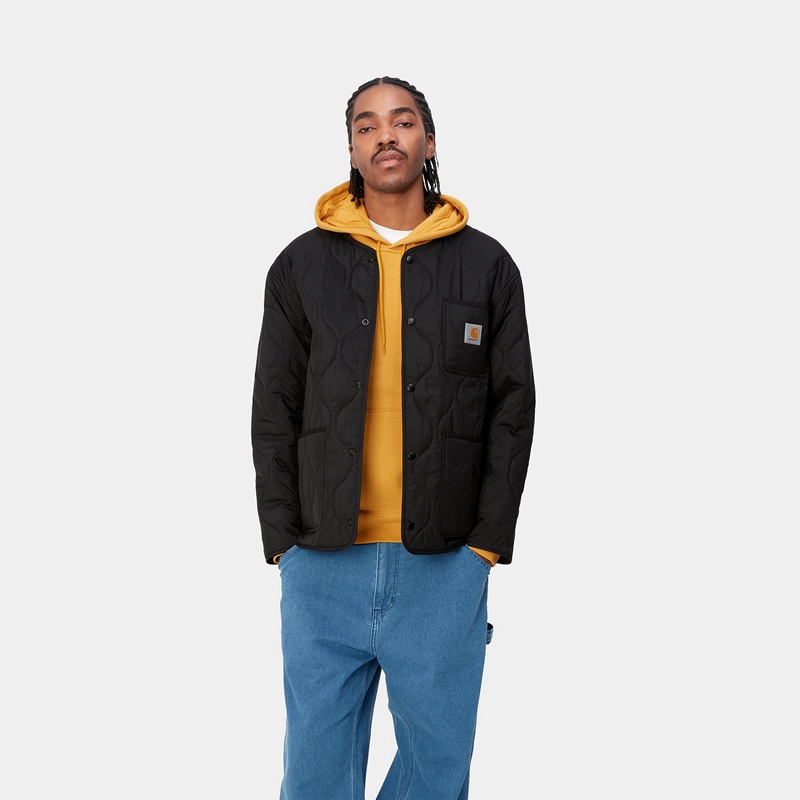 Kurtki Carhartt Skyton Liner Męskie Czarne | SAF-178920