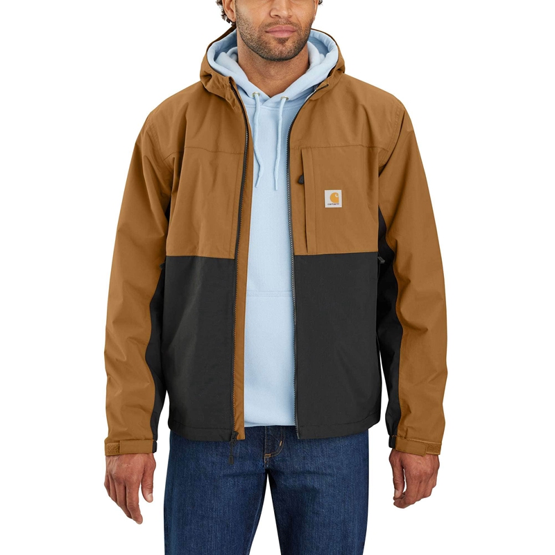 Kurtki Carhartt Storm Defender® Waterproof Męskie Brązowe | JIC-290876