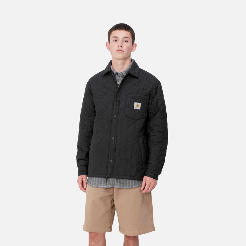 Kurtki Koszulowe Carhartt Wadeson Męskie Czarne | RSD-405168