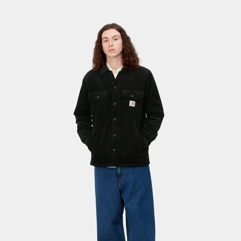 Kurtki Koszulowe Carhartt Whitsome Męskie Czarne | CLB-082317