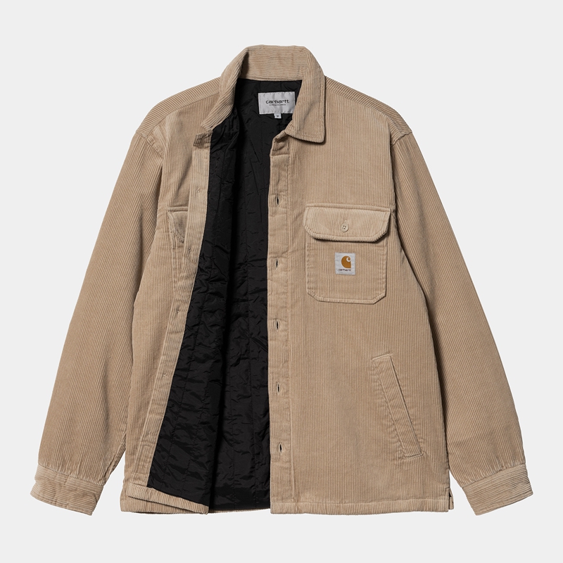 Kurtki Koszulowe Carhartt Whitsome Męskie Khaki | UEI-604312