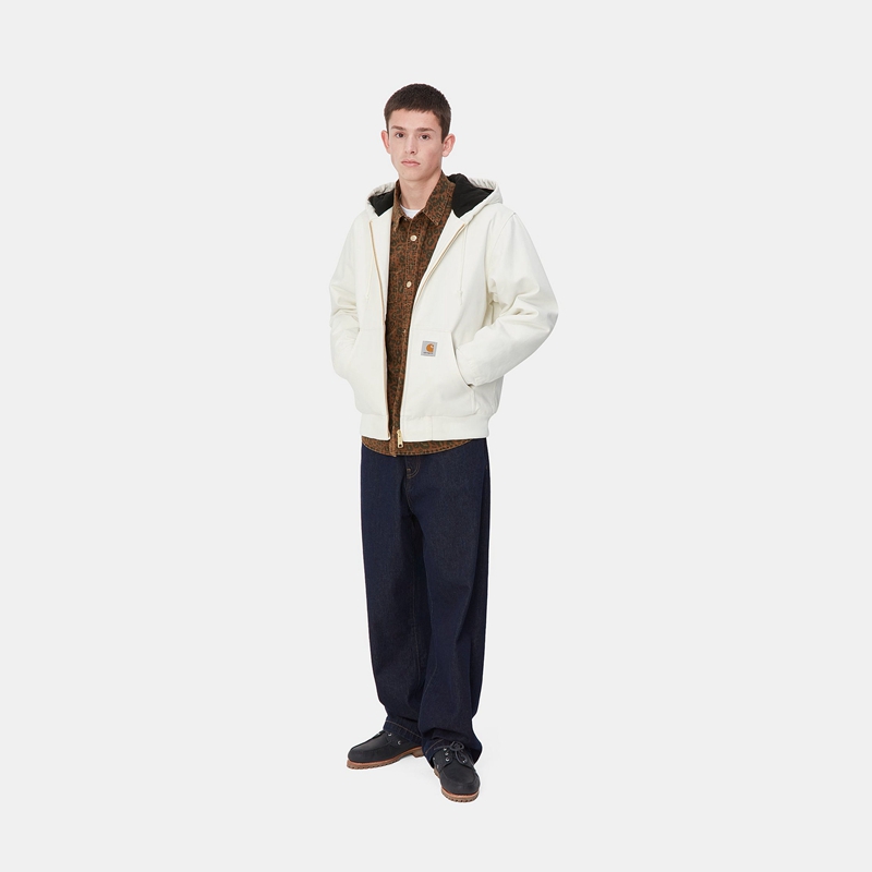 Kurtki Zimowe Carhartt Active Męskie Białe | RLX-129305