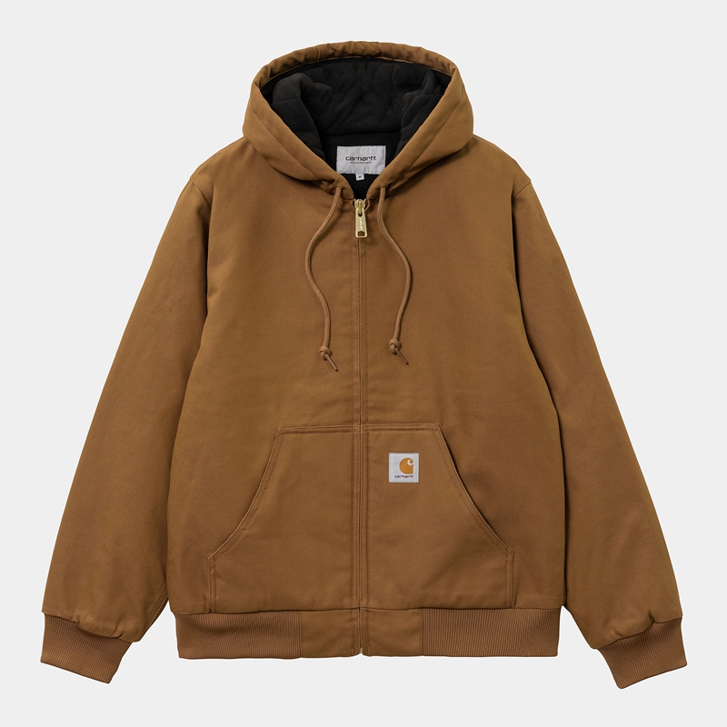 Kurtki Zimowe Carhartt Active Męskie Brązowe | EMQ-586419