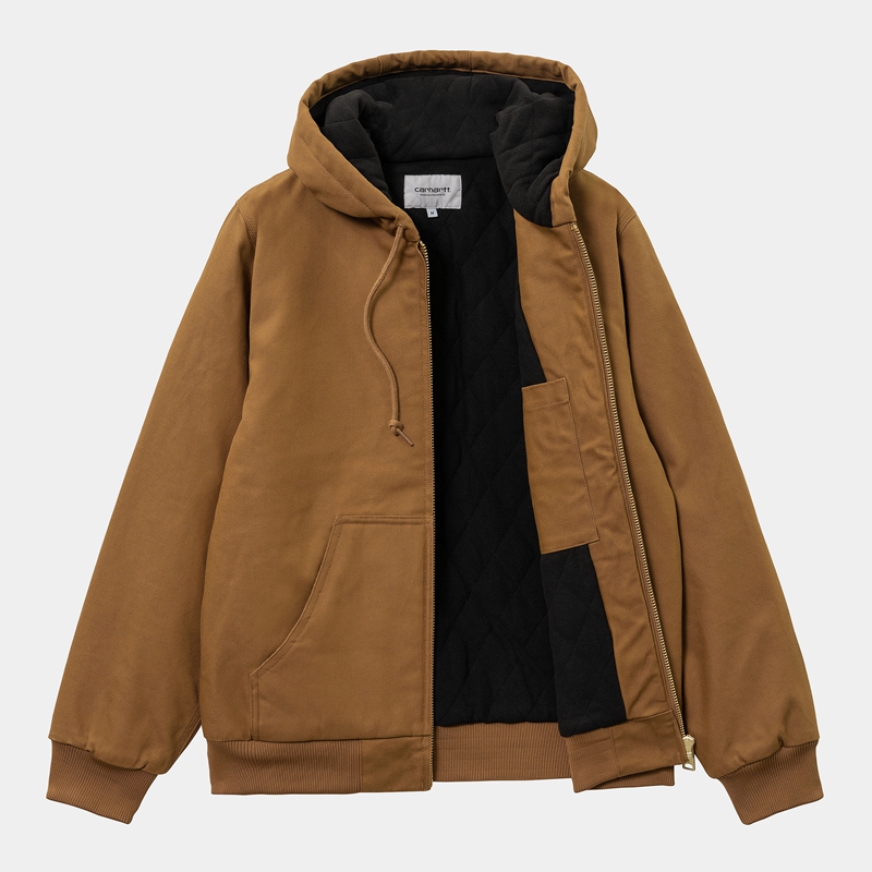 Kurtki Zimowe Carhartt Active Męskie Brązowe | EMQ-586419