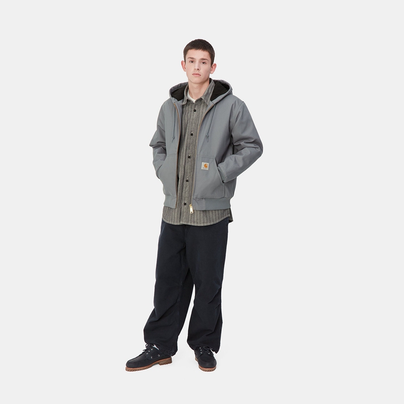 Kurtki Zimowe Carhartt Active Męskie Szare | RYF-569178