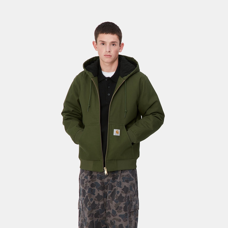 Kurtki Zimowe Carhartt Active Męskie Zielone | UIX-782109