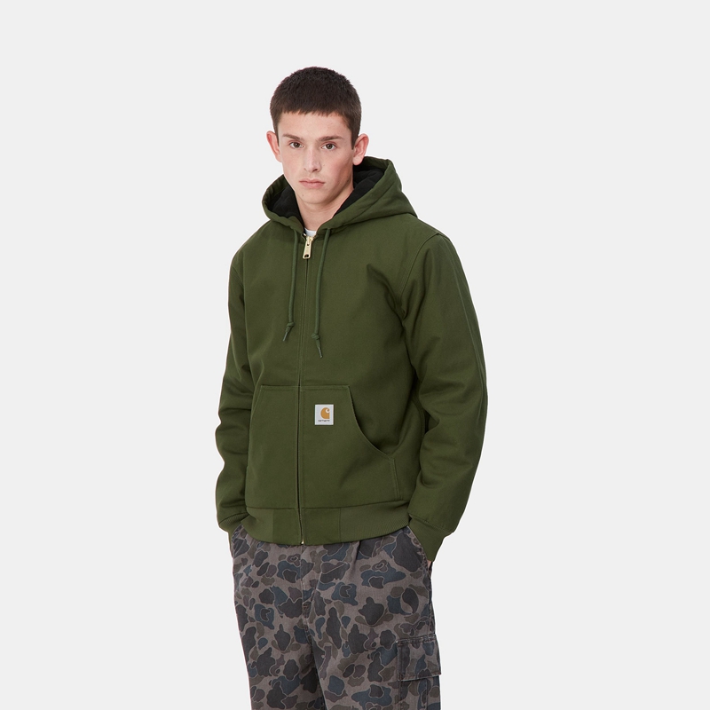 Kurtki Zimowe Carhartt Active Męskie Zielone | UIX-782109