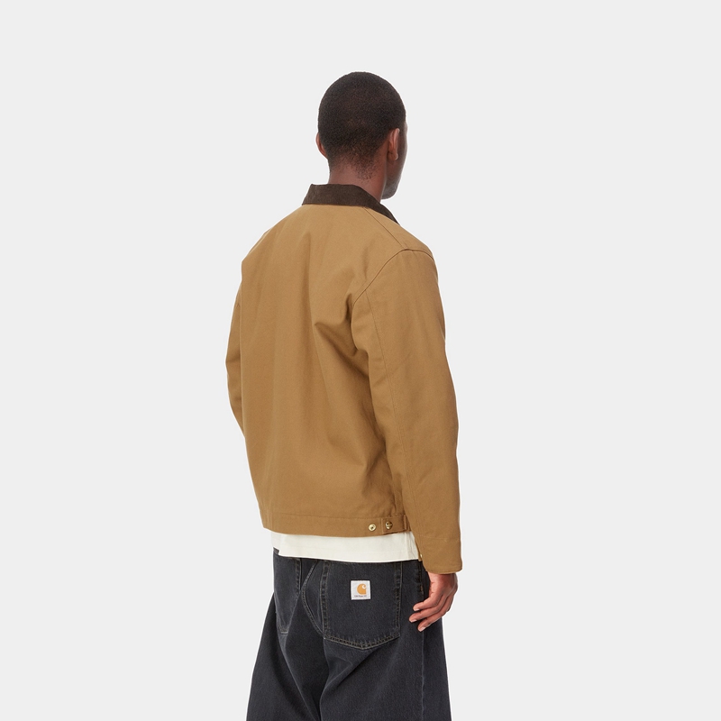 Kurtki Zimowe Carhartt Detroit Męskie Khaki | KHN-072541