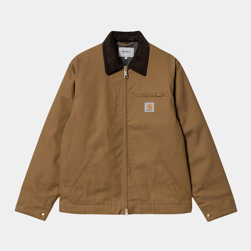 Kurtki Zimowe Carhartt Detroit Męskie Khaki | KHN-072541