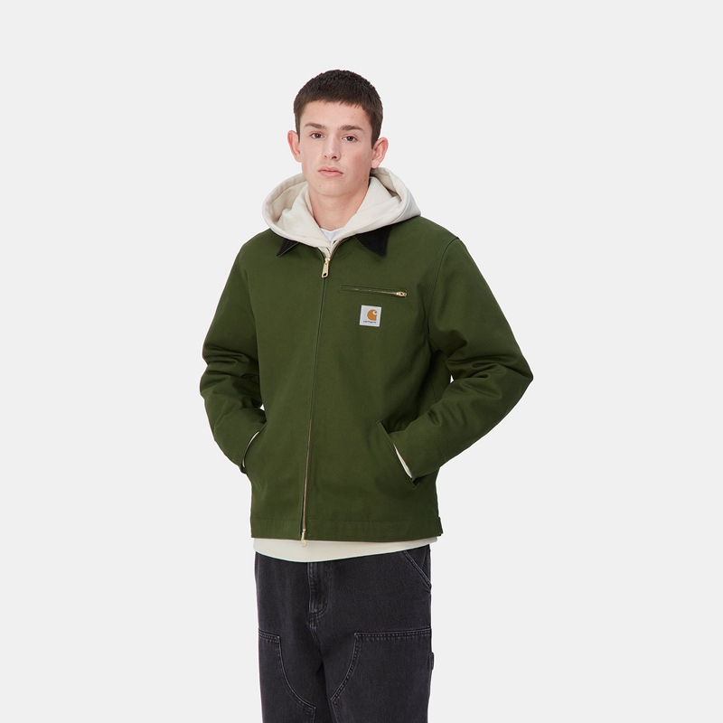 Kurtki Zimowe Carhartt Detroit Męskie Zielone | FXA-680421