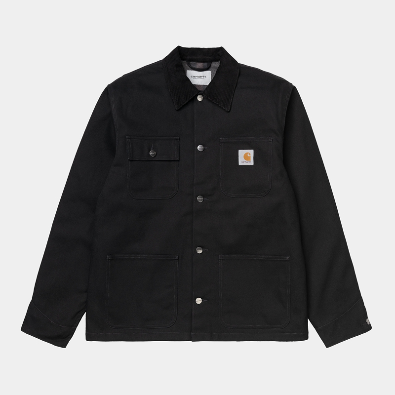 Kurtki Zimowe Carhartt Michigan Męskie Czarne | VAB-374560