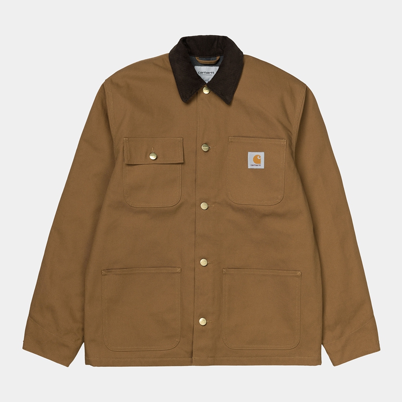 Kurtki Zimowe Carhartt Michigan Męskie Khaki | NMO-207519