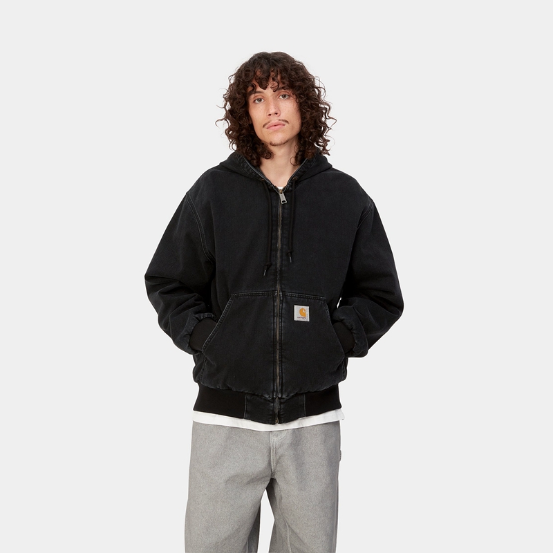 Kurtki Zimowe Carhartt OG Active Męskie Czarne | XFS-013864