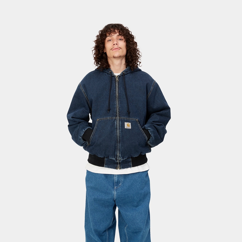 Kurtki Zimowe Carhartt OG Active Męskie Granatowe | XVB-836271