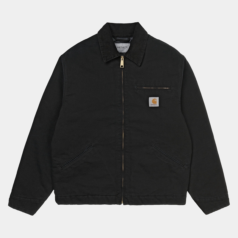 Kurtki Zimowe Carhartt OG Detroit Męskie Czarne | REH-125894