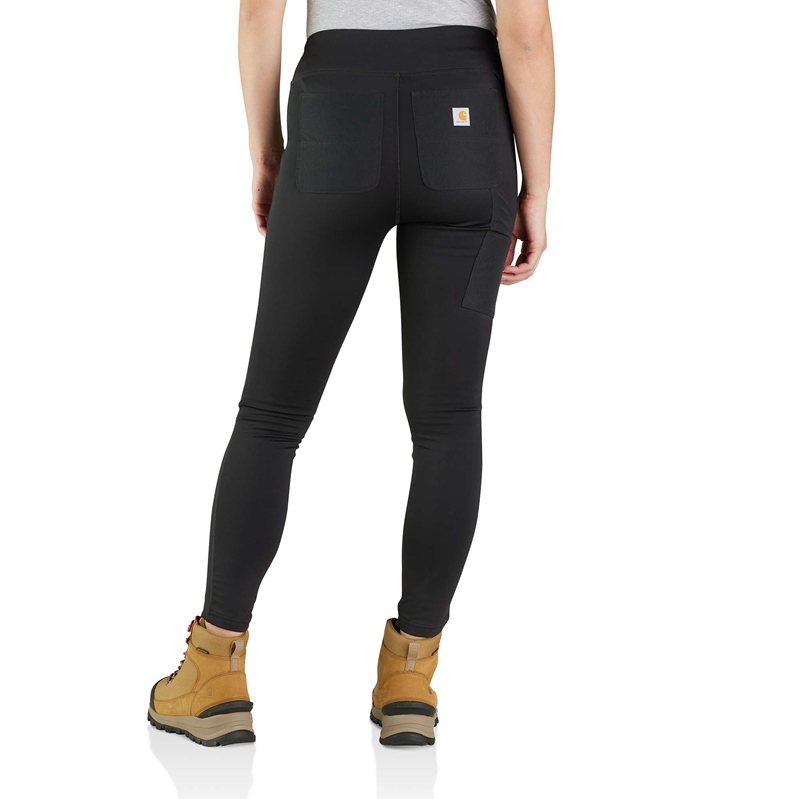 Legginsy Carhartt Rugged Flex® Heavyweight Pocket Damskie Czarne | JKP-631547