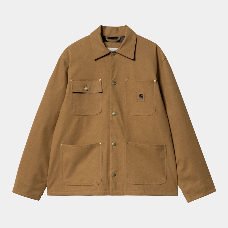 Płaszcze Carhartt Artificial Suede Michigan Męskie Khaki | DNG-681435