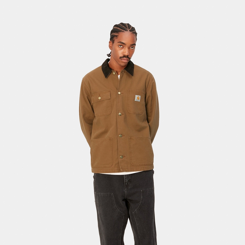 Płaszcze Carhartt Michigan Męskie Khaki | DOX-691875