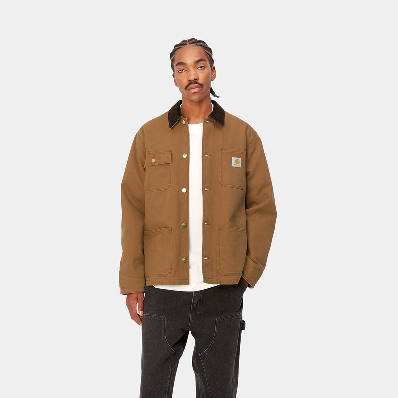 Płaszcze Carhartt Michigan Męskie Khaki | DOX-691875