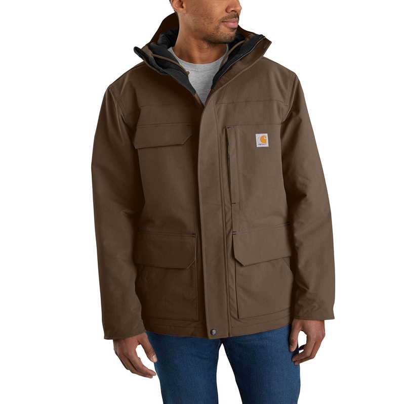 Płaszcze Carhartt Super Dux™ Relaxed Fit Insulated Traditional Męskie Kawa | ZGE-935416