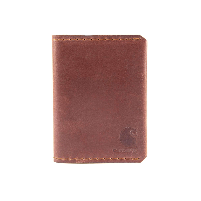 Portfele Carhartt Craftsman Leather Bifold Męskie Ciemny Brązowe | PGM-075614