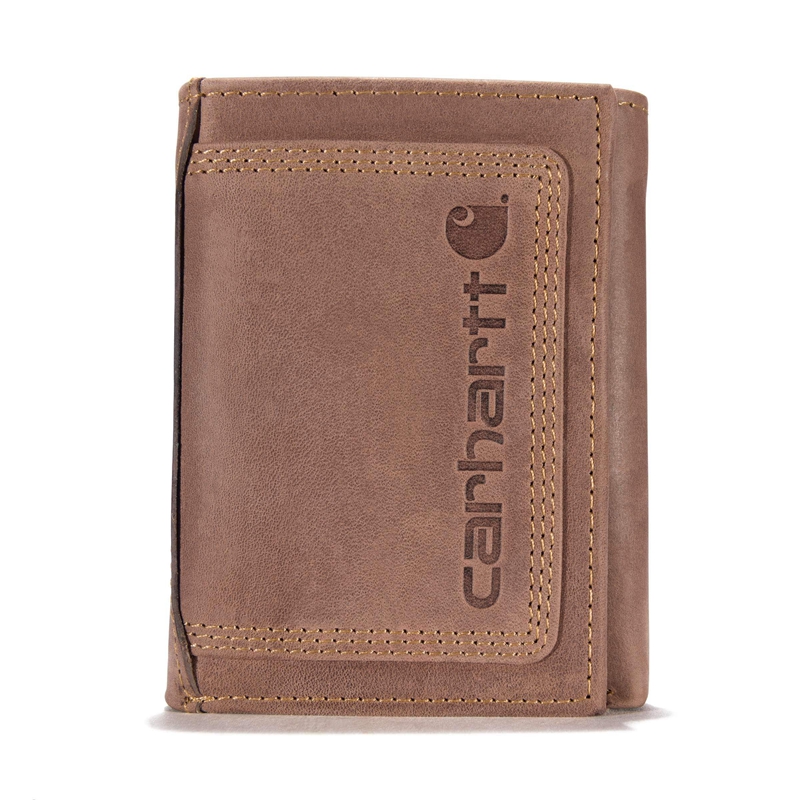 Portfele Carhartt Detroit Trifold Męskie Ciemny Brązowe | FQP-203975