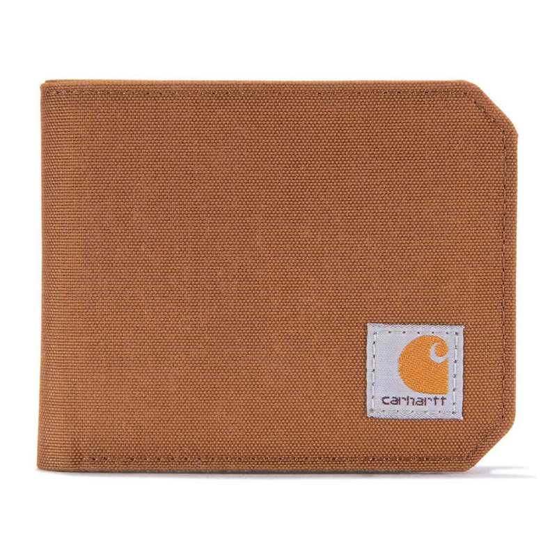 Portfele Carhartt NYLON DUCK BIFOLD Męskie Brązowe | CFN-049831