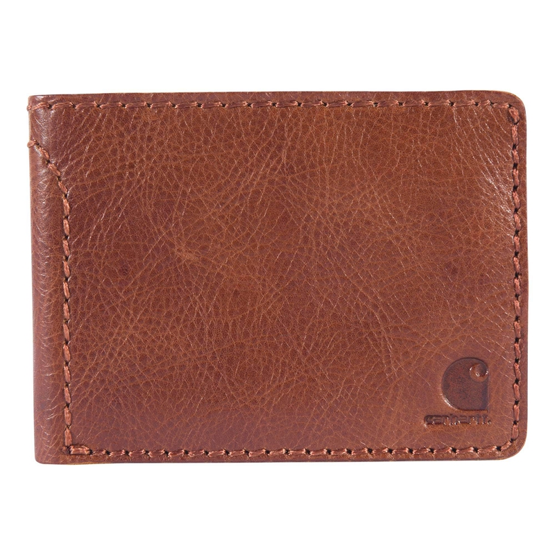 Portfele Carhartt Patina Leather Bifold Męskie Brązowe | OCL-968203