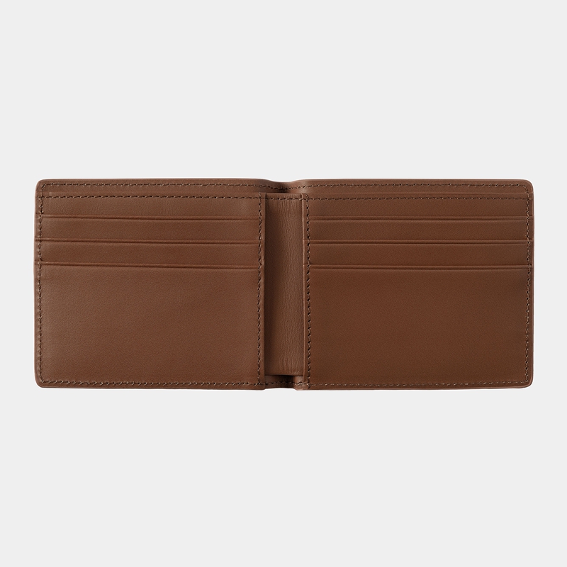 Portfele Carhartt Vegas Billfold Męskie Brązowe | KDJ-792530