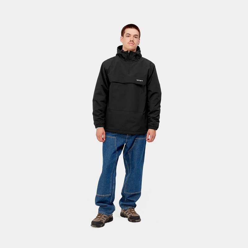 Pulower Carhartt Windbreaker Męskie Czarne | SCZ-136578