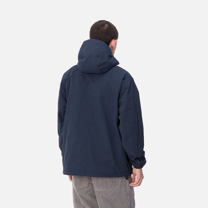 Pulower Carhartt Windbreaker Męskie Granatowe | XHD-297831