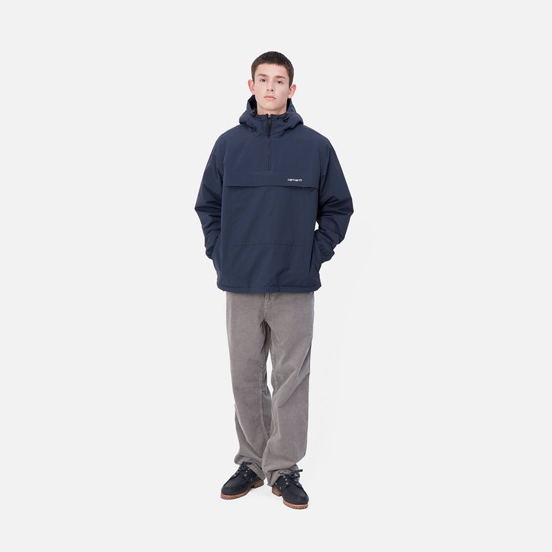 Pulower Carhartt Windbreaker Męskie Granatowe | XHD-297831