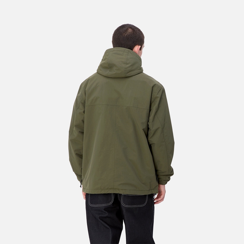 Pulower Carhartt Windbreaker Męskie Zielone | DEW-632958