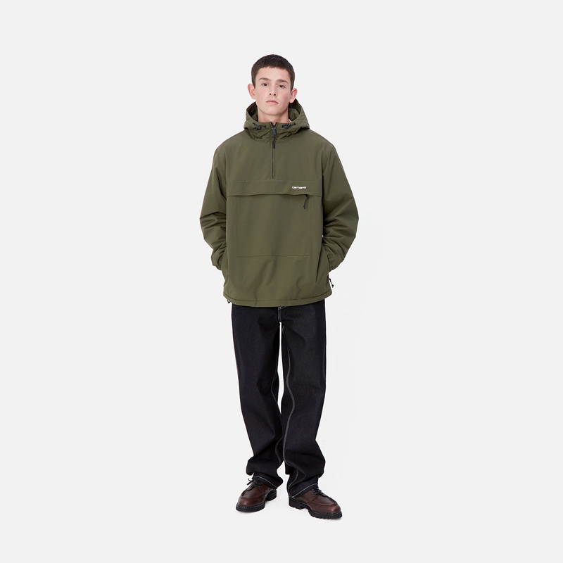 Pulower Carhartt Windbreaker Męskie Zielone | DEW-632958