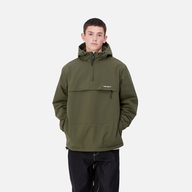 Pulower Carhartt Windbreaker Męskie Zielone | DEW-632958