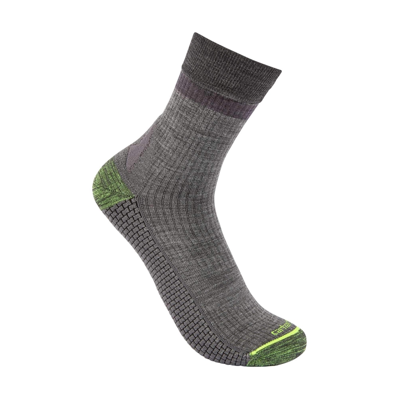 Socks Carhartt Force® Grid Lightweight Merino Wool Blend Crew Męskie Szare | SAR-710596