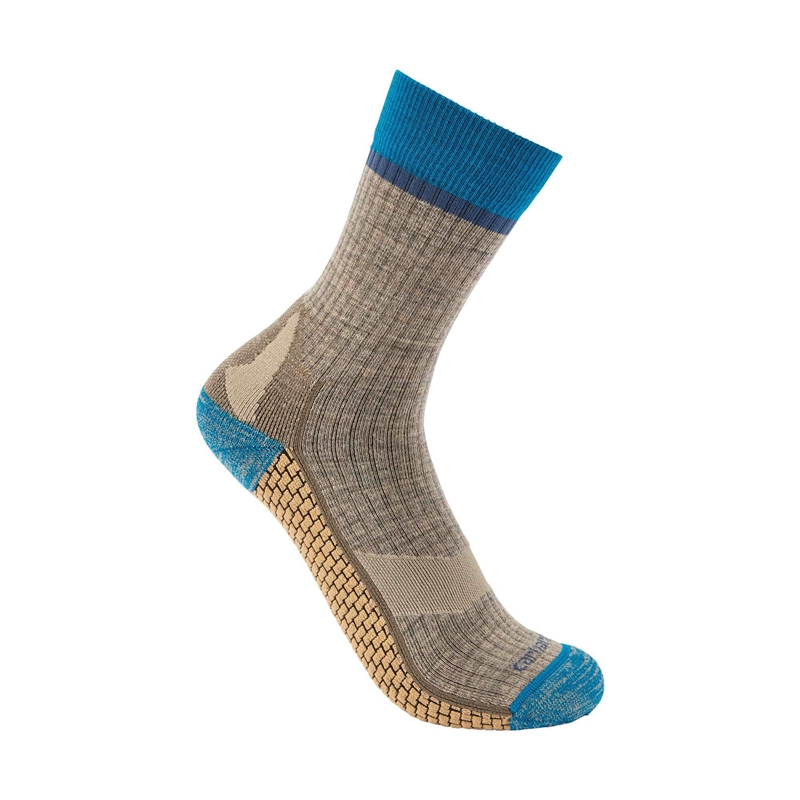 Socks Carhartt Force® Grid Midweight Merino Wool Blend Crew Damskie Ciemny Brązowe | MTN-189356