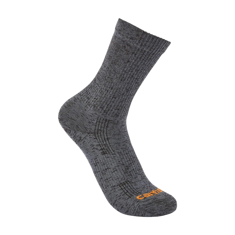 Socks Carhartt Lightweight Durable Nylon-Synthetic Blend Crew Męskie Ciemny Szare | PDK-617482