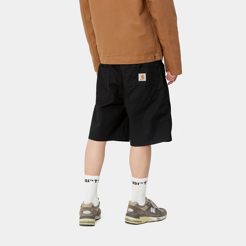 Spodenki Carhartt Albert Męskie Czarne | OMH-974302