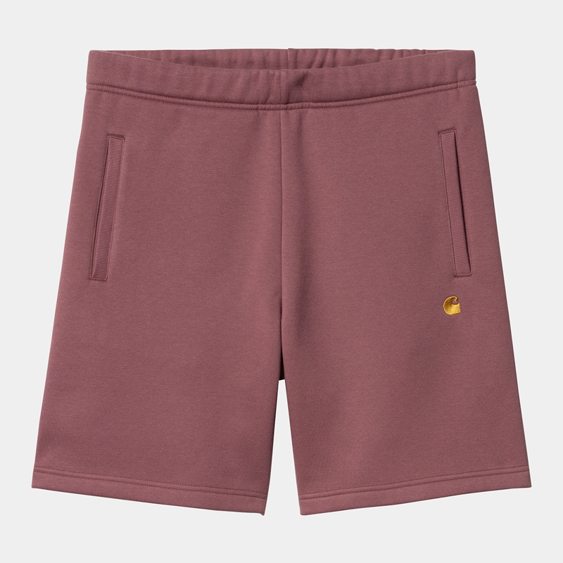 Spodenki Carhartt Chase Męskie Bordowe | XQD-249601