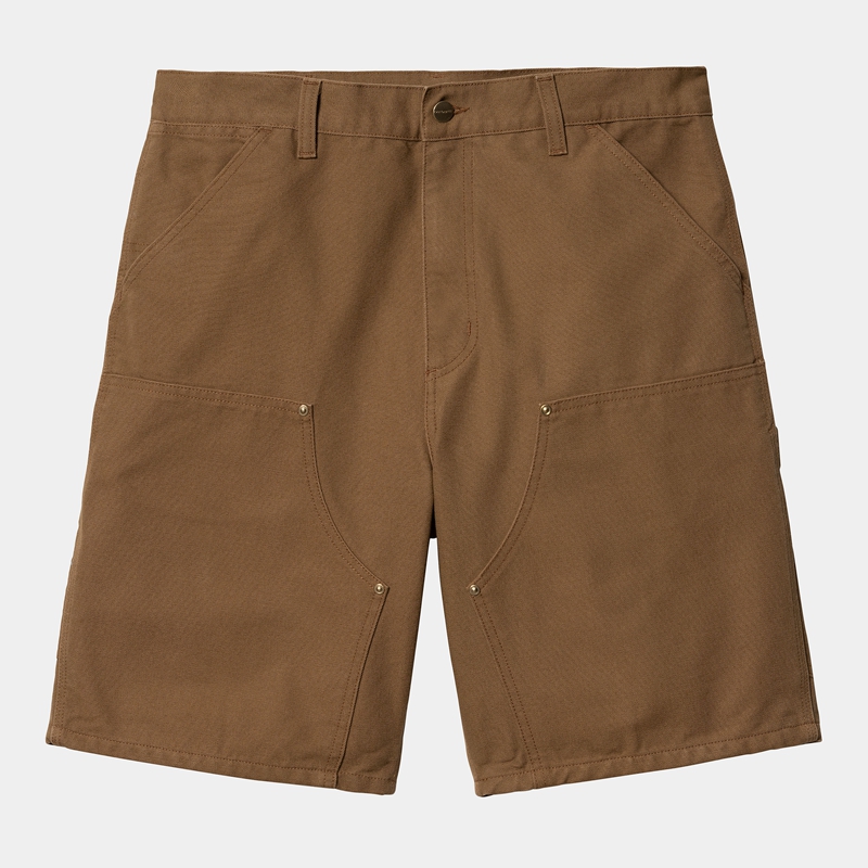 Spodenki Carhartt Double Knee Męskie Brązowe | EZV-384276